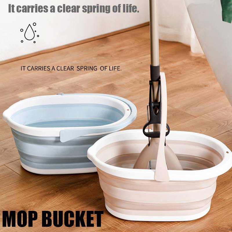 Folding Bucket With Collapsible Plastic Foldable Square Tub Portable Fishing Water Pail Outdoor Domestic New