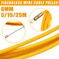 5/10/20M Fiberglass/Nylon Wire Cable Running Rods Wires Fish Pulling Conduit Ducting Rodder Wire Holder 3/4/6mm Electrical Cord