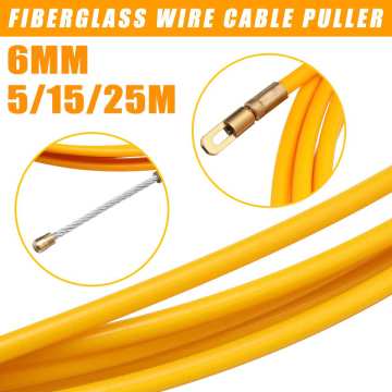5/10/20M Fiberglass/Nylon Wire Cable Running Rods Wires Fish Pulling Conduit Ducting Rodder Wire Holder 3/4/6mm Electrical Cord