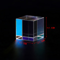 1PC 15mm Prism Six-Sided Bright Light Combine Cube Prism Stained Glass Beam Splitting Prism Optical Experiment Instrument