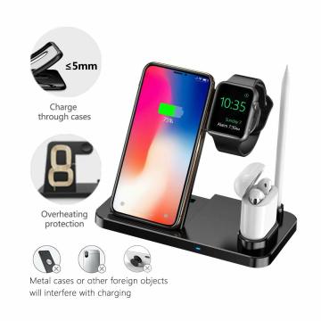 4 in 1 Qi Fast Wireless Charging Dock Stand Station For Apple Watch Airpod iPhone Universal AT