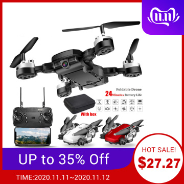 2020 New HJ28 Drone GPS RC Drone with 720P HD Camera Foldable Quadcopter Dual Camera Long Endurance Aircraft Helicopter Toy