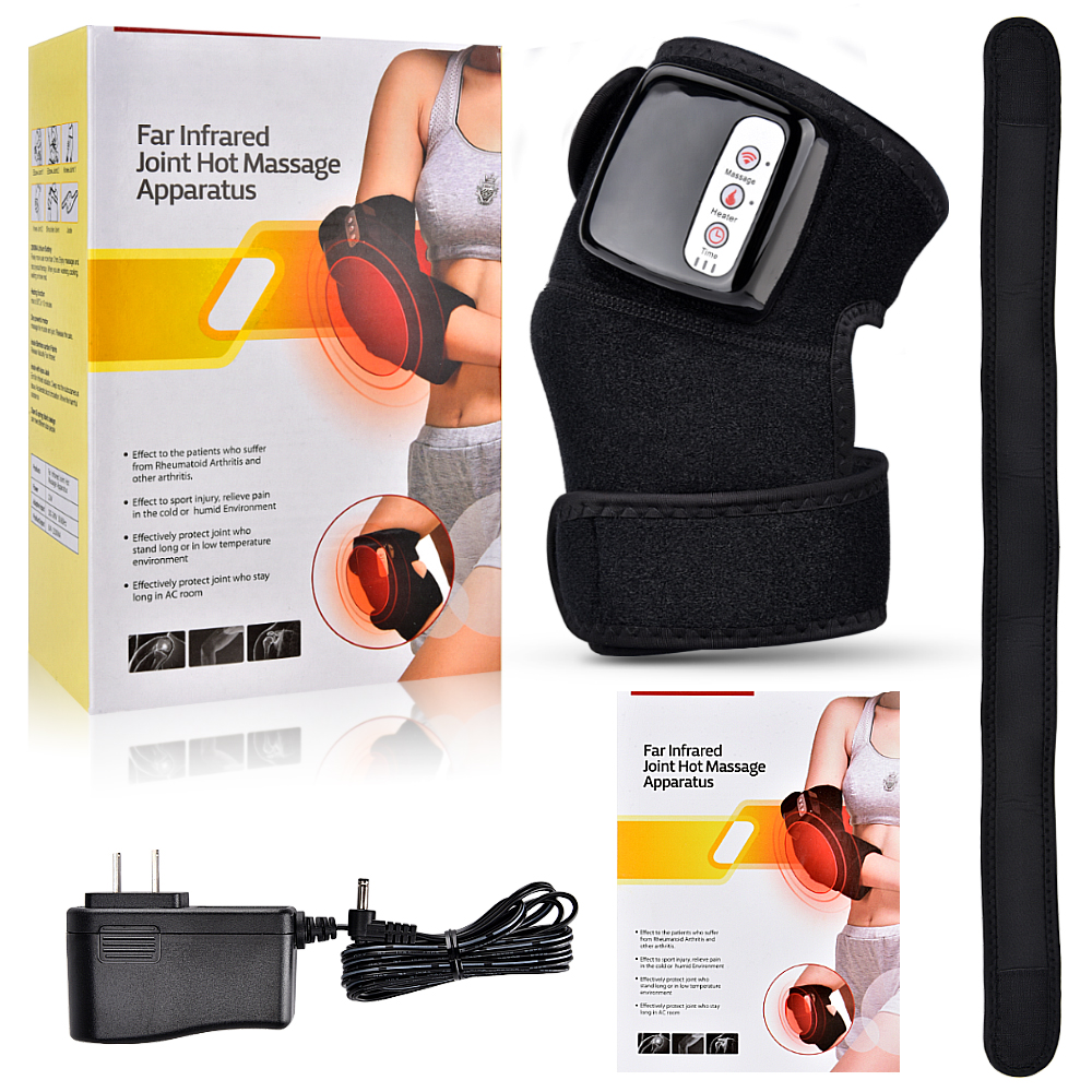 Far Infrared Heating Therapy Vibrating Massager Joint Knee Shoulder Elbow Physiotherapy Massage Arthritis Recovery Pain Relief