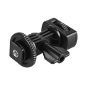 Universal Adjustable Cold Hot Shoe Mount Adapter with 1/4" Screw for Viltrox and other Brands LED Light Video Monitor