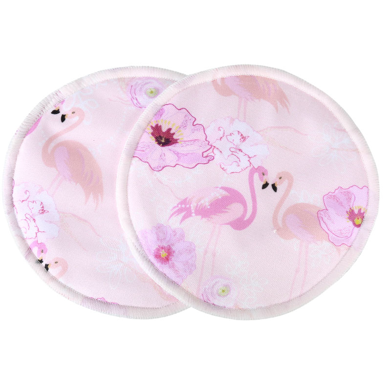 [simfamily]10PCS Bamboo Inner Nursing Pads Reusable Breast Pads Waterproof Printed Breast Absorbent Nursing Feeding Pad