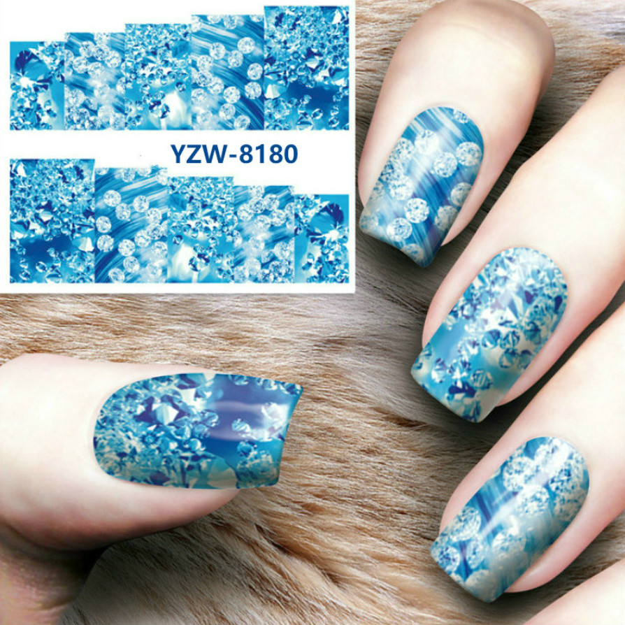 1pcs New Magic Flower Water Transfer Acrylic Powder Crystal Polymer Nail Art Design Builder False Tips Nails Art Builder Tools