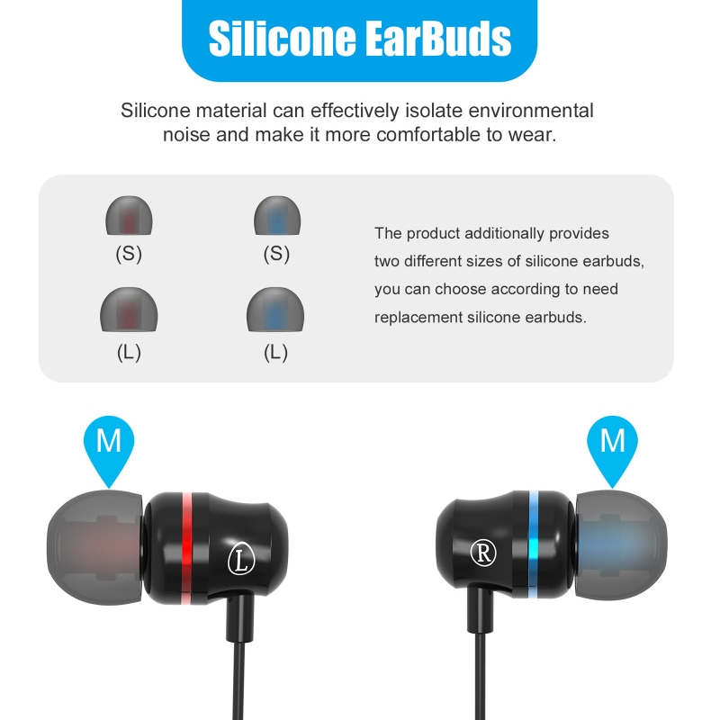 Noise Reduction VR Game In-ear Earbuds Wired Earphones Left Right Separation for -Oculus Quest 2 VR Headset Accessories