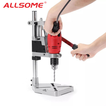 ALLSOME Electric Drill Bracket 400mm Drilling Holder Grinder Rack Stand Clamp Bench Press Stand Clamp Grinder for Woodworking