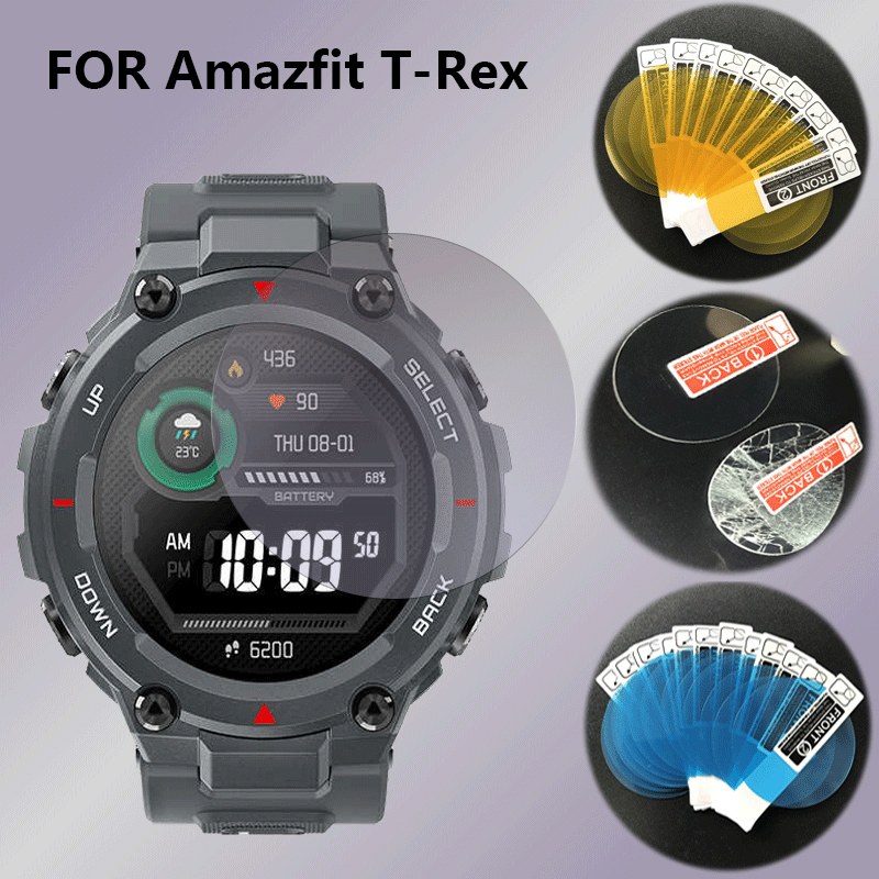 Applicable For Huami Watch Amazfit T-REX Tempered Glass Film Anti-scratch Anti-fingerprint HD Film Smart Accessories