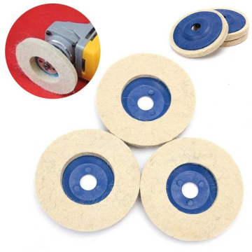 1PC 4 Inch 100mm Wool Polishing Wheel Buffing Pads Angle Grinder Wheel Felt Polishing Disc for Metal Marble Glass Ceramics