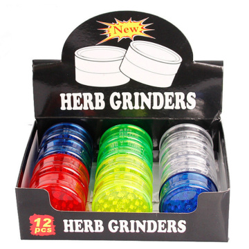 1pcs Plastic Tobacco Grinder Diameter 60mm 3 Layer Herbal Herb Smoke Spice Crusher Grinders Smoking accessories amoladora