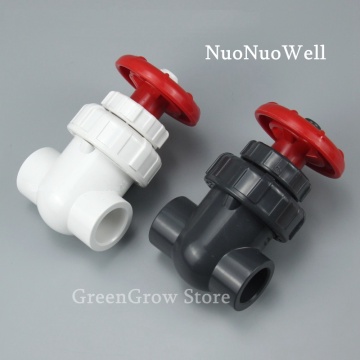 1pc I.D 20/25/32/40mm Hi-quality UPVC Gate Valve Precision Flow Control PVC Sluice Valve Garden Irrigation Aquarium PVC Valve