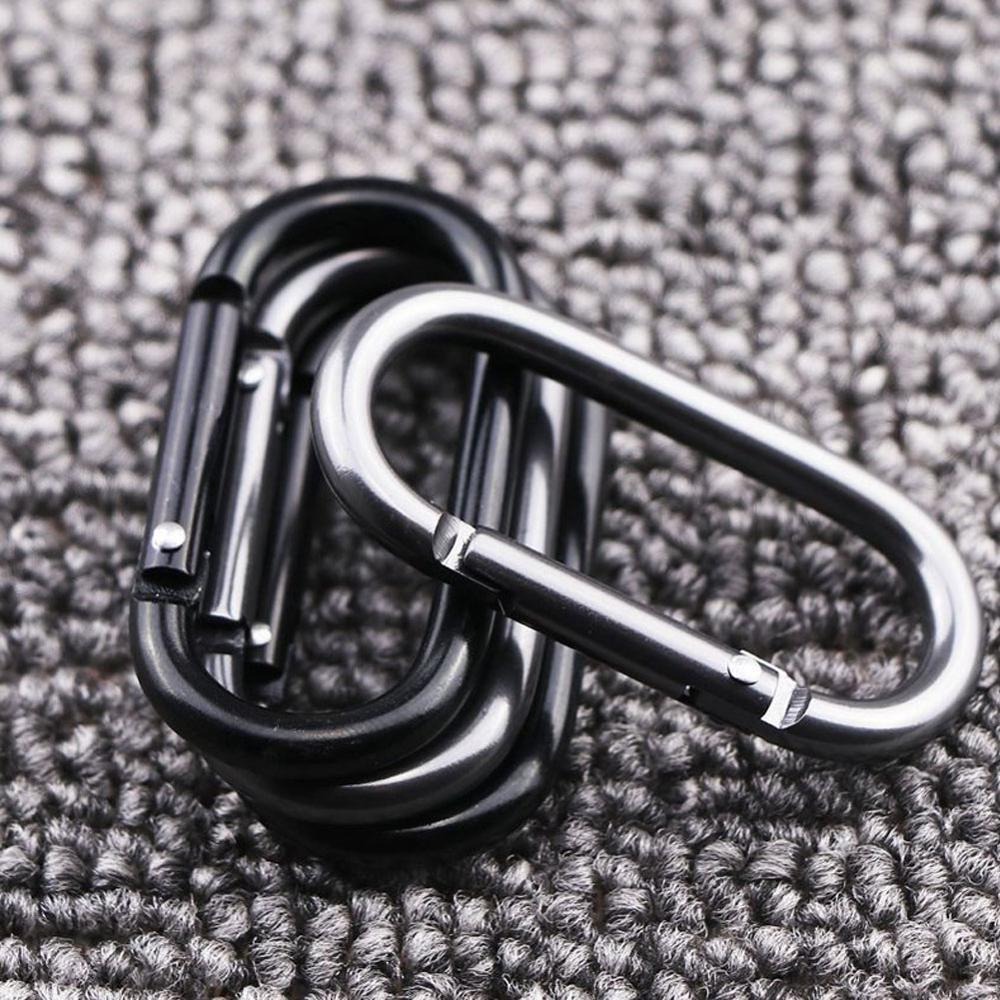 5/10/20pcs Oval Hanging Buckle Carabiner Hanging Buckle Small Bag Buckle Water Bottle Hook for Camping Fishing Hiking Traveling