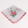 10pcs Vintage Floral Hankies Women Cotton Pocket Hanky Square Handkerchiefs