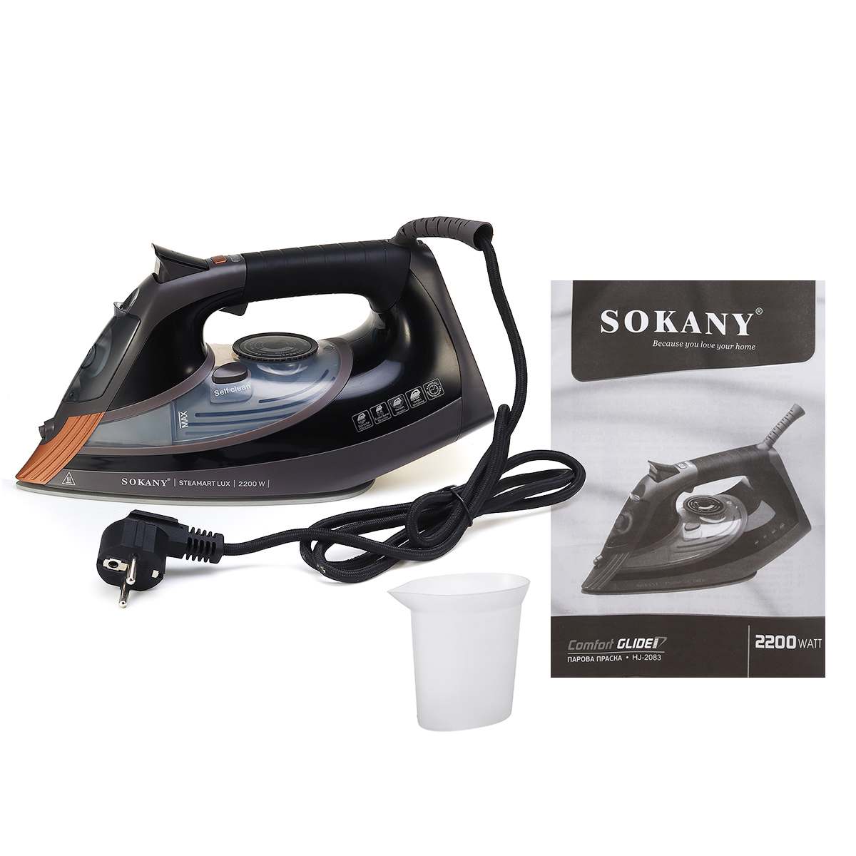 2200W 220V Electric Irons Garment Iron Adjustable Steam Irons Clothing Laundry Appliance Multifunction Clothes Irons Flatiron