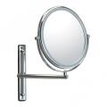 Double side adjustable wall makeup mirror