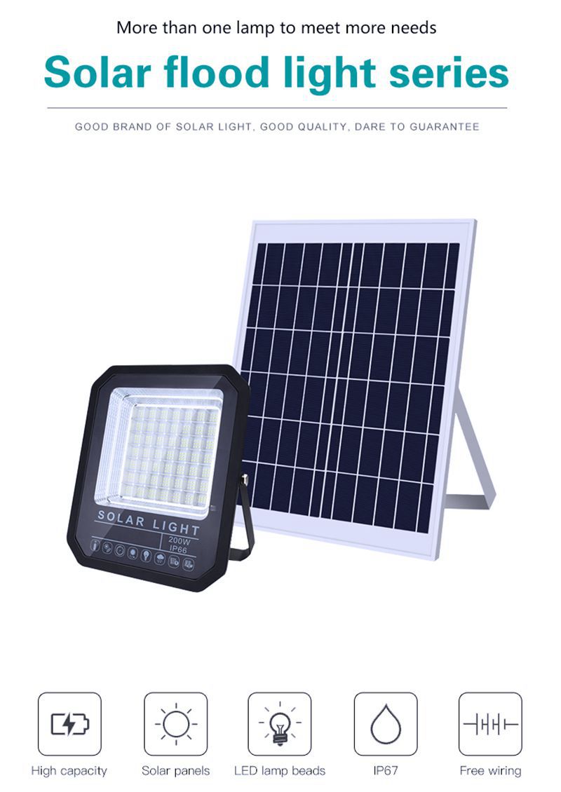 White Solar Led Flood