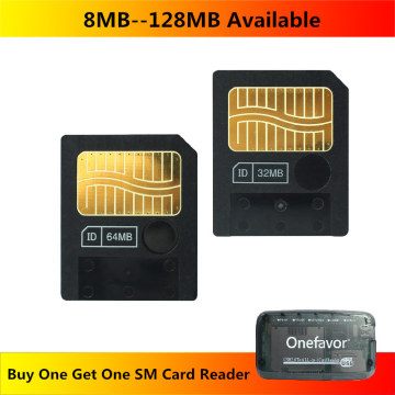 SmartMedia Card SM 8MB 16MB 32MB 64MB 128MB Memory Card Smart Media Card With Free SM Card Reader