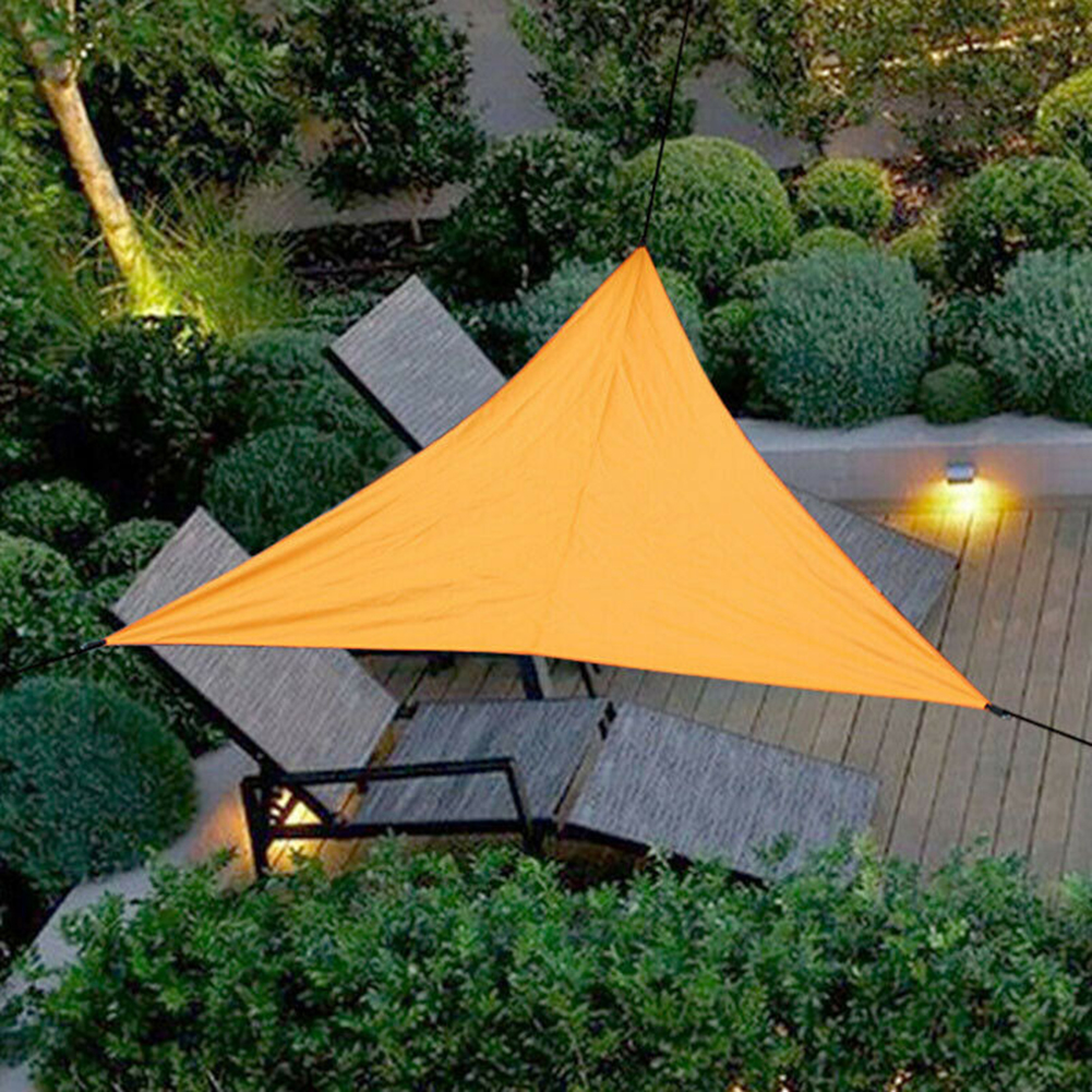 3/4/6m Outdoor Triangle Sun Shelter Sunshade Garden Patio Camping Awning Shade Tarp Travel Awning Sunshade Gazebo