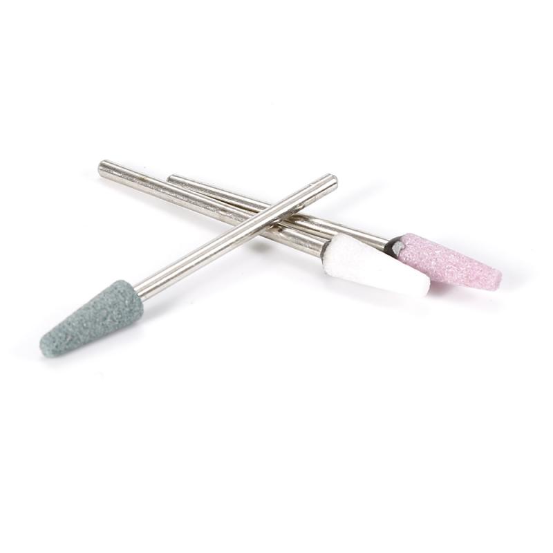 3 Colors Grinding Head Electric Manicure Machine Accessory Native Silicon Carbide Polishing DIY Nail Drill Bit Cutter Nail File