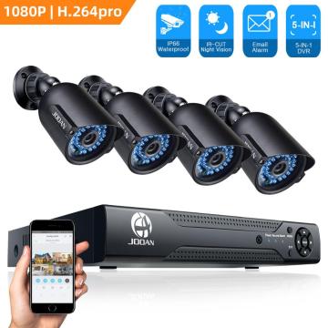 CCTV Camera System 4PCS 1080P Outdoor Weatherproof Security Camera Set 8CH DVR Day Night Analogy IP Security Camera DVR Kit