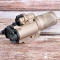 Hunting sight Tactical Airsoft X400V LED White & IR Output Flashlight With Red Laser Pistol Gun Hunting Scout Weapon Light