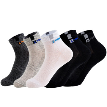 5 Pairs /Lot Men's Cotton Socks Black Business Men Socks Breathable Summer Winter Male Socks Ankle Socks Men Plus Size EU38-45