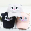 Summer New Cute Cartoon Cat Ear Baby Cap Adjustable Baseball Cap for Kids Children Boy Boy Girl Sun Hat Caps Girls Hat