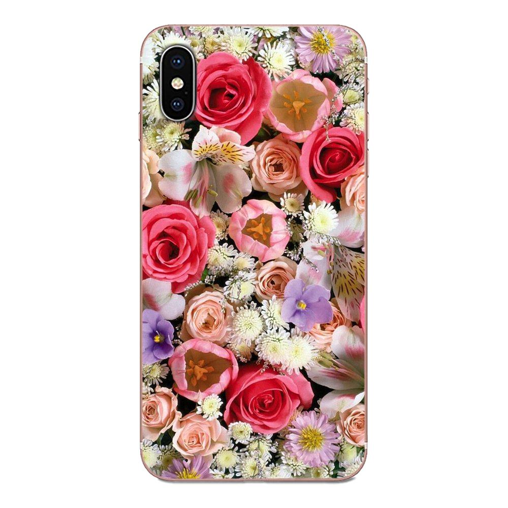 Pink Roses Bouquet Fresh For iPhone SE2020 11 Plus Pro X XS Max XR 8 7 6S SE 4S 5 5C 5S Lovely