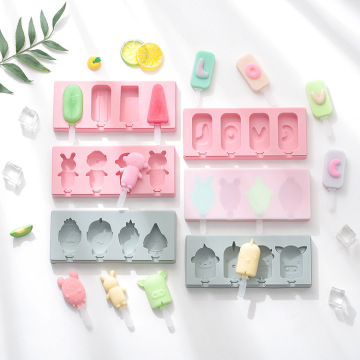 Hand-made ice cream silicon rubber mold with lid DIY ice cream mould Ice cube ice box