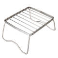 Foldable BBQ Stand Stainless Steel Barbecue Stands Portable Cooking Rack Camping Grill Outdoor Supplies