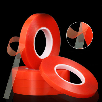 1 Role Double Sided Tape Heat Resistant Double-sided Transparent Clear Adhesive Tape 2mm/ 5mm x 50m