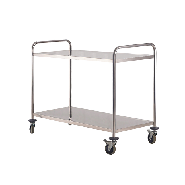 2-Tier Round Tube Serving Trolley 