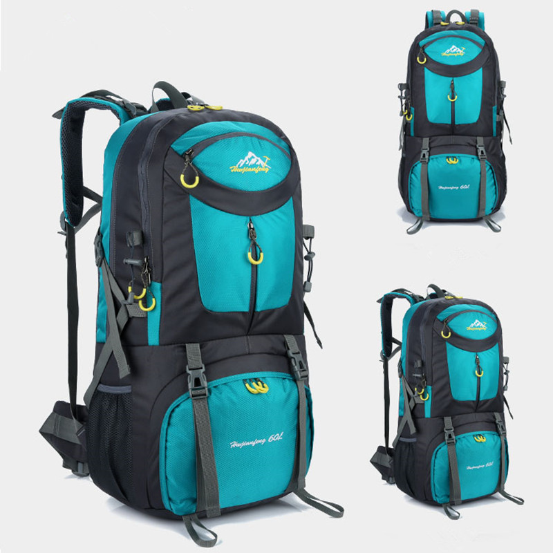 40L 50L 60L Climbing Backpack Rucksack Outdoor Waterproof Bags Mountain Sports Hiking Bagpacks Women Camping Travel Bag For Men