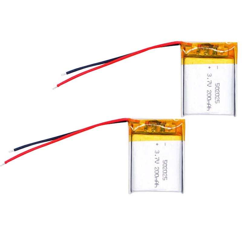 200mAh 3.7V 502025 Lithium Polymer Li-Po li ion Rechargeable Battery For toys speaker Tachograph MP3 MP4 GPS Bluetooth Lipo cell