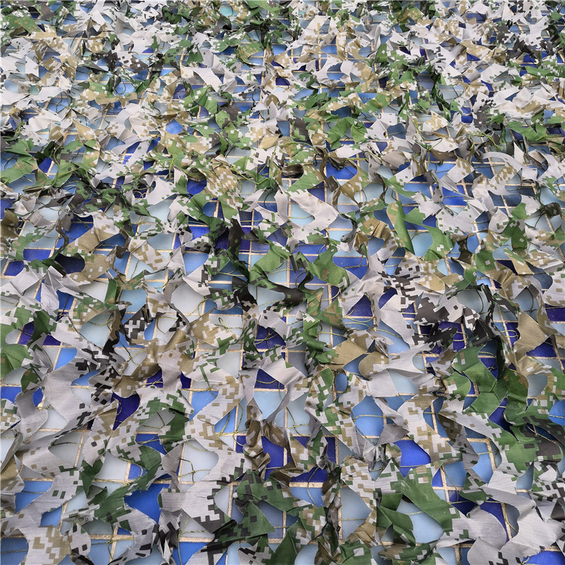 Forest digital camouflage net 2 Layer network wire Garden pet shadow Awnings shade net 4 Size 2X3m,3X3m,3X4m,4X5m