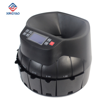 Black/Gray Color High speed accurately 100% LCD/LED Kazakhstan/Israel Multi Coin sorter/counting Machine