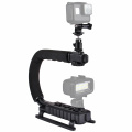 PULUZ U-Shaped Handheld Camera Holder Video Handle DV Bracket C-Shaped Steadicam Stabilizer Kit for All SLR Home DV Cameras
