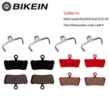 BIKEIN Bicycle disc brake disc for SRAM guide RSC / RS / R Avid XO E7 E9 Trail MTB resin hydraulic brake pad 4 pairs