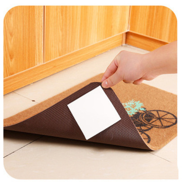 4PCS/set Carpet Pad Double-sided Adhesive Sticker Anti Slip Mat Bathroom Kitchen Supplies Bath Rug Mat Square Fixed Tape