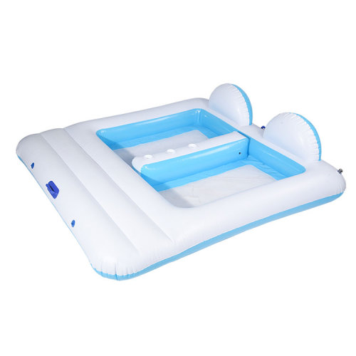 Three person square net inflatable floating island for Sale, Offer Three person square net inflatable floating island