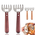 Duolvqi Stainless Steel Meat Separator BBQ Bottle Opening Tool Meat Tearing Forks Bear Claw Meat Dividing Machine Multifunction