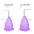 50 Pcs/lot menstrual cup copa menstrual de silicona medica menstruelle collector menstrual lady cup copa mestrual Aneercare