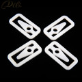 200 Pieces Plastic Garment Shirt Clip Transparent White Shirt Pin Garment Package Clips Garment Accessories