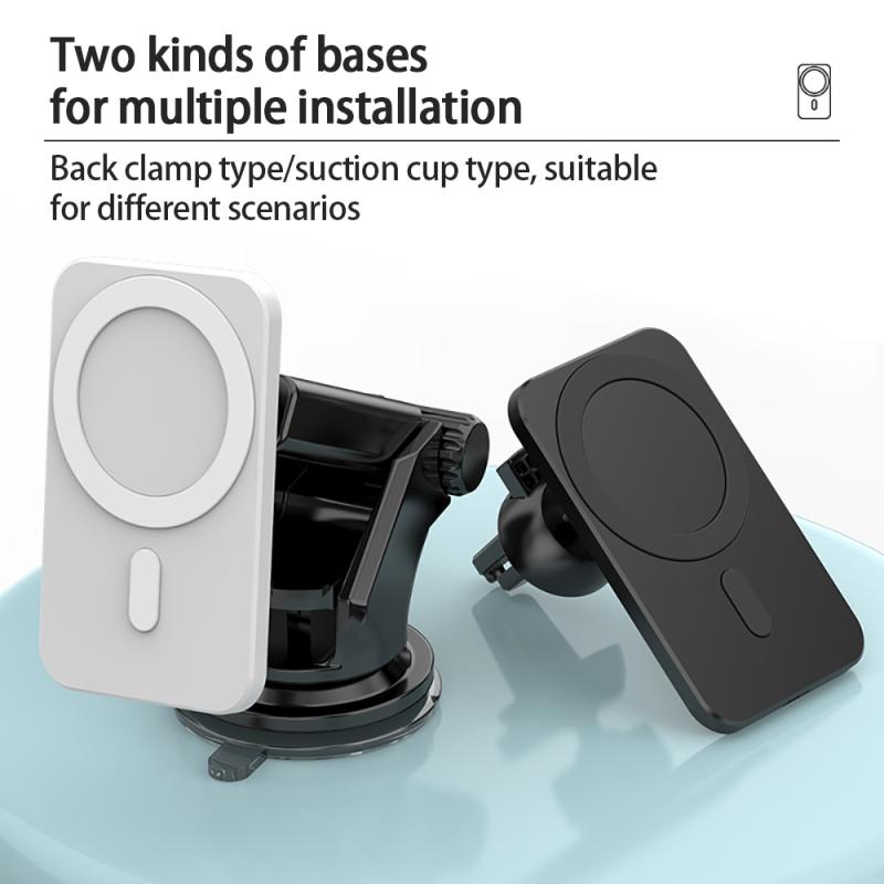 15W Magnetic Car Charger Wireless Charging Stand Air Vent/sution Bracket Phone Holder For Apple IPhone Mini 12 Pro Max Dropship