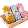 100g/ball DIY Soft Chenille Yarn 100% Polyester Winter Warmth Pleuche Cashmere Yarn Baby Wool Thread Hand Knitting Crochet JK498