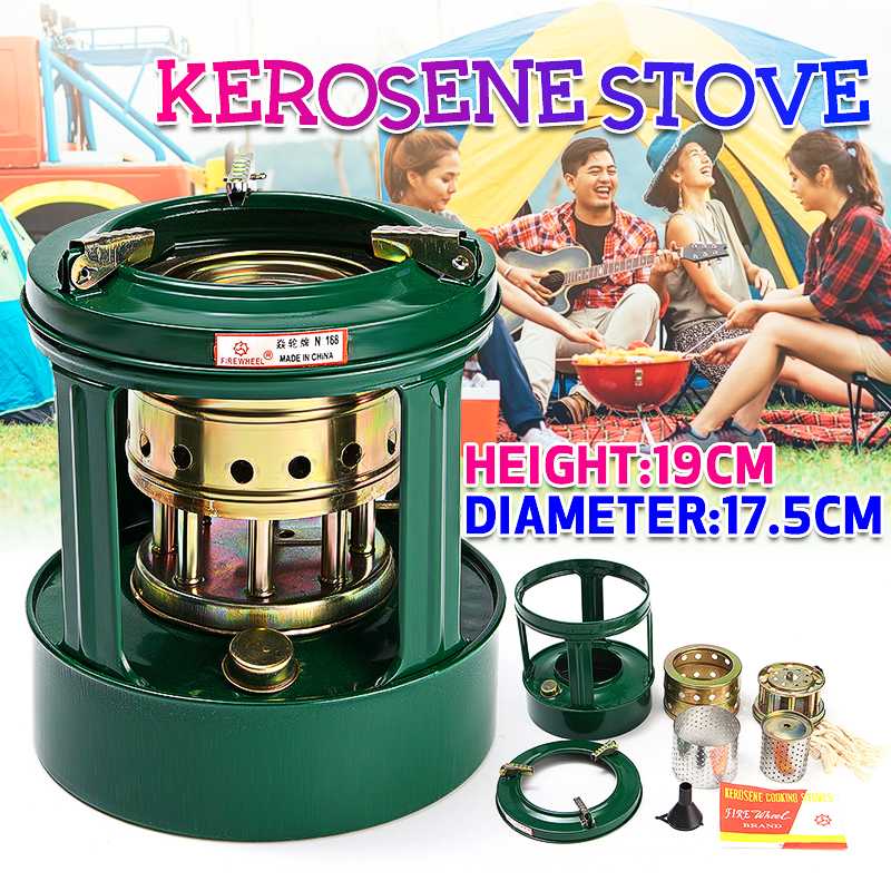 8 Wicks Portable Outdoor Mini Handy Outdoor Kerosene Stove Kerosene Stove Burner Camping Oil Heaters Camping Equipment