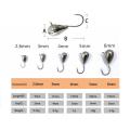 Gorgons Ice Fishing Tungsten Jig Japan Hook 0.33g-3.3g Ice Jig Head Tungsten Bait 2.6mm-6mm Winter Fishing Hooks