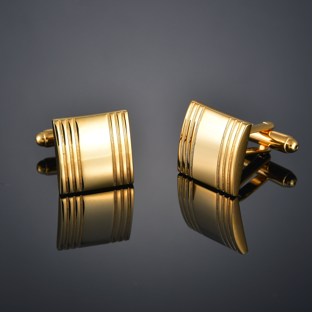 Luxury Gold Color Cufflinks for Gentleman Warrior/Letters/Trumpet/Rugby/Gems/Knot Men Cuff Links Jewelry Men Tie Clips Gifts