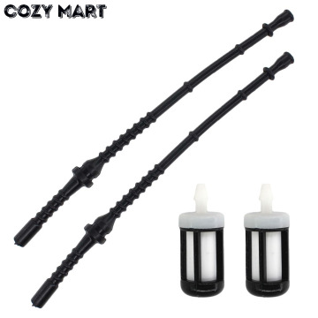 2pcs Fuel Line Hose Pipe Tube Filter For ST FS120 FS200 FS250 FS300 FS400 FS450 S480 FR350 FR450 FR480 Trimmer Brush Cutter